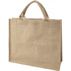 Jute shopping bag Ridley, brown (cotton bag)