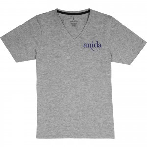 Kawartha short sleeve women's organic t-shirt, Grey melange (T-shirt, 90-100% cotton)
