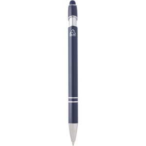 Kish ballpoint pen with silver finish (blue ink), Navy (Metallic pen)
