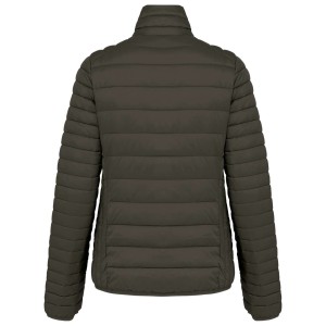 LADIES' LIGHTWEIGHT PADDED JACKET, Dark Khaki (Jackets)