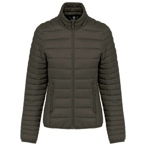 LADIES' LIGHTWEIGHT PADDED JACKET, Dark Khaki (Jackets)