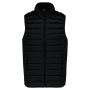 LADIES' LIGHTWEIGHT SLEEVELESS FAKE DOWN JACKET, Black