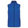 LADIES' LIGHTWEIGHT SLEEVELESS FAKE DOWN JACKET, Light Royal Blue