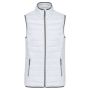 LADIES' LIGHTWEIGHT SLEEVELESS FAKE DOWN JACKET, White