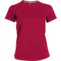 LADIES' SHORT SLEEVE CREW NECK T-SHIRT, Fuchsia