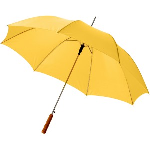 Lisa 23" auto open umbrella with wooden handle, Yellow