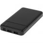 Loop 10.000 mAh recycled plastic power bank, Solid black
