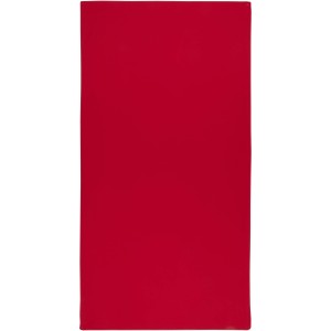 Lucas RPET sport towel 50x100 cm, Red (Towels)