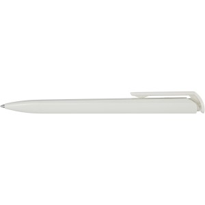 Lucia recycled plastic ballpoint pen, White (Plastic pen)