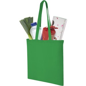Madras 140 g/m2 cotton tote bag, Bright green (cotton bag)