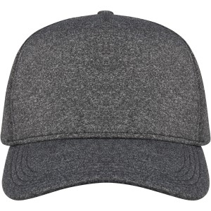 Manu 5 panel stretch cap, Charcoal (Hats)