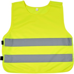 Marie safety vest with hook&loop for kids age 7-12, Neon Yel (Reflective items)