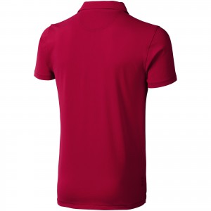Markham short sleeve men's stretch polo, Red (Polo shirt, 90-100% cotton)