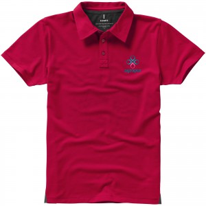 Markham short sleeve men's stretch polo, Red (Polo shirt, 90-100% cotton)