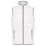 MEN?S LIGHTWEIGHT SLEEVELESS FAKE DOWN JACKET, White