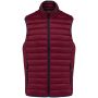 MEN?S LIGHTWEIGHT SLEEVELESS FAKE DOWN JACKET, Wine