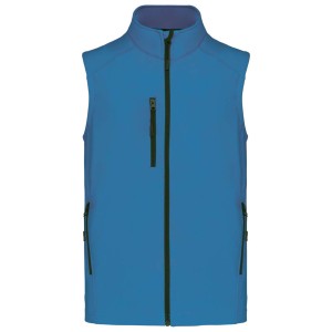 MEN'S SOFTSHELL BODYWARMER, Aqua Blue (Vests)
