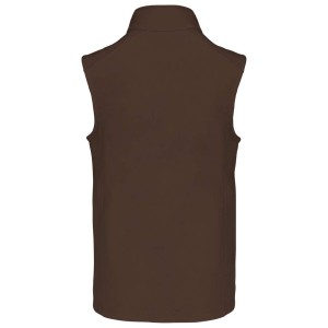 MEN'S SOFTSHELL BODYWARMER, Chocolate (Vests)