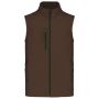 MEN'S SOFTSHELL BODYWARMER, Chocolate