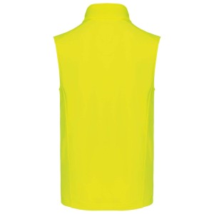 MEN'S SOFTSHELL BODYWARMER, Fluorescent Yellow (Vests)