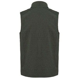 MEN'S SOFTSHELL BODYWARMER, Marl Green (Vests)
