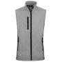 MEN'S SOFTSHELL BODYWARMER, Marl Grey
