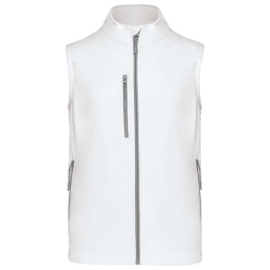 MEN'S SOFTSHELL BODYWARMER, White (Vests)