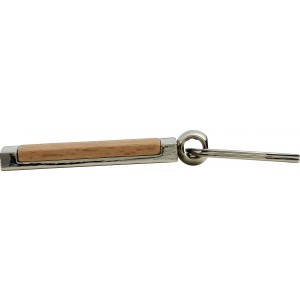 Metal and wooden key holder Jennie, brown (Keychains)