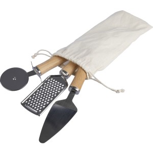 Metal and wooden kitchen tool set Sylvan, brown (Metal kitchen equipments)