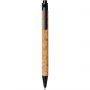 Midar cork and wheat straw ballpoint pen, Black