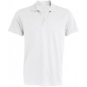 MIKE - MEN'S SHORT-SLEEVED POLO SHIRT, White (Polo shirt, 90-100% cotton)