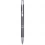 Moneta aluminium click ballpoint pen, Grey