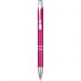 Moneta aluminium click ballpoint pen, Magenta