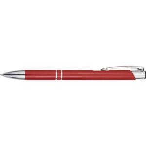 Moneta aluminium click ballpoint pen, Red (Metallic pen)