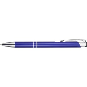 Moneta aluminium click ballpoint pen, Royal blue (Metallic pen)