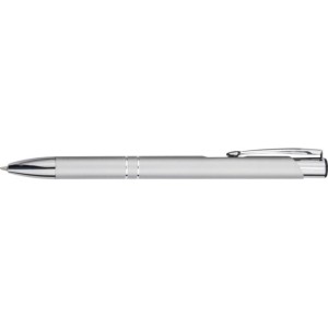 Moneta aluminium click ballpoint pen, Silver (Metallic pen)