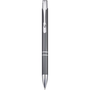 Moneta recycled aluminium ballpoint pen (blue ink), Grey (Metallic pen)
