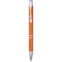 Moneta recycled aluminium ballpoint pen (blue ink), Orange