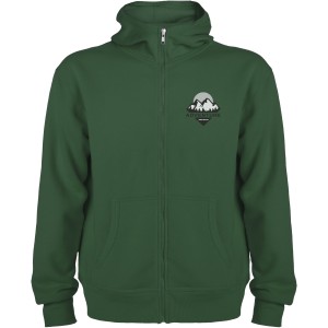 Montblanc unisex full zip hoodie, Bottle green (Pullovers)