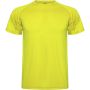 Montecarlo short sleeve kids sports t-shirt, Fluor Yellow