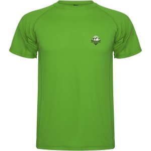 Montecarlo short sleeve kids sports t-shirt, Green Fern (T-shirt, mixed fiber, synthetic)