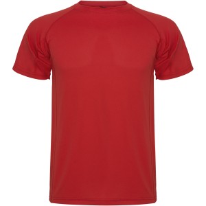 Montecarlo short sleeve kids sports t-shirt, Red (T-shirt, mixed fiber, synthetic)