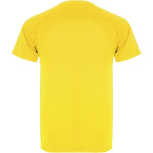 Montecarlo short sleeve kids sports t-shirt, Yellow (T-shirt, mixed fiber, synthetic)