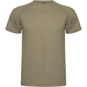 Montecarlo short sleeve men's sports t-shirt, Dark Sand (T-shirt, mixed fiber, synthetic)