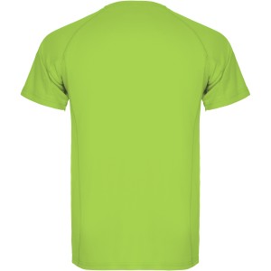 Montecarlo short sleeve men's sports t-shirt, Lime / Green Lime (T-shirt, mixed fiber, synthetic)
