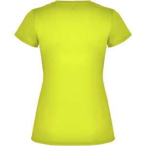 Montecarlo short sleeve women's sports t-shirt, Fluor Yellow (T-shirt, mixed fiber, synthetic)