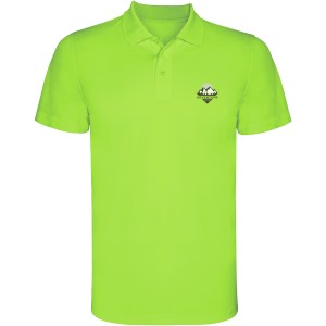 Monzha short sleeve kids sports polo, Lime / Green Lime (Polo short, mixed fiber, synthetic)