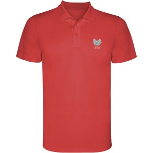 Monzha short sleeve kids sports polo, Red (Polo short, mixed fiber, synthetic)
