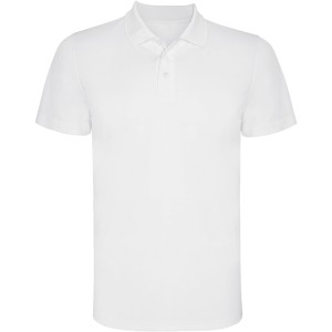 Monzha short sleeve kids sports polo, White (Polo short, mixed fiber, synthetic)