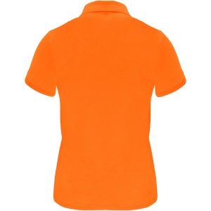 Monzha short sleeve women's sports polo, Fluor Orange (Polo short, mixed fiber, synthetic)